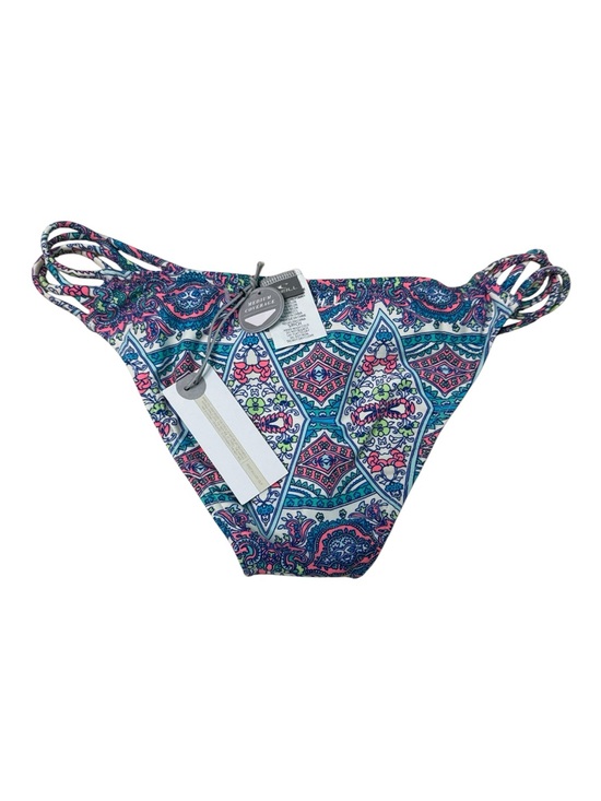 O'Neill Other - Paisley Print Bikini Bottom in Teal, Navy & Pink cheeky Size Small NWT